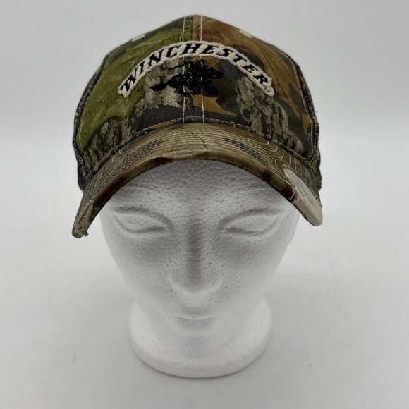 Winchester Camouflage Outdoor Cap Mesh Strap Back Trucker Hat Camo One Size - Picture 3 of 10
